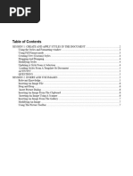 Table of Contents