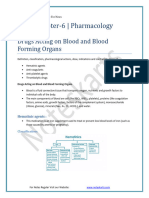 Chapter 6 Pharmacology Complete Notes by Noteskarts Acc To ER20