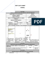 Varsol Brilla King Safety Data Sheet