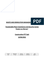 Waste Management and Demolition Plan