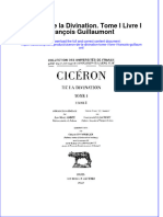 Cicéron. de La Divination. Tome I Livre I François Guillaumont Full Chapter Download PDF