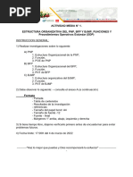 Actividad Media No 1. Estructura Organizacional, Funciones y Procedimientos Operativos Estándar (SOP) de PNP, BFP y BJMP