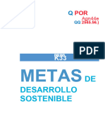 Las Metas e Indicadores de Los Objetivos de Desarrollo Sostenible