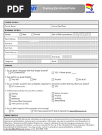 Ad 201 Trainingenrolmentform