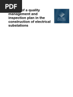 Quality Management Plan For Construction of Electrical Substations