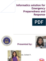 Informatics Solution For Emergency Preparedness and Response