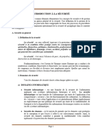 Introduction À La Sécurité : A. La Sécurité en Général 1. Définition de La Sécurité