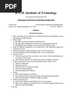 EEE IV SEM - GTD - Module 2 - Probable Questions