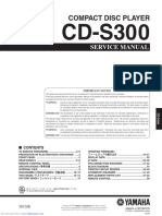 Yamaha CD-S300 Service Manual