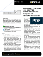 40ft Energy Container Spec Sheet CAT 3512