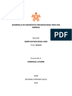 DESARROLLO DE DIAGNÓSTICO ORGANIZACIONAL PARA UNA EMPRESA (Recuperado Automáticamente) (Recuperado Automáticamente) (Recuperado Automáticamente)