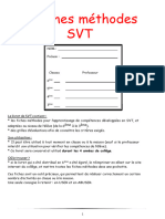 Livret Fiches Methodes SVT 3