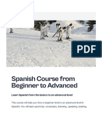 Spanish Course From Beginner To Advanced