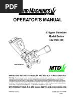 Yard Machines Chipper Manual