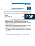 MAPA SUB - Material de Avaliação Prática Da Aprendizagem Substitutivo