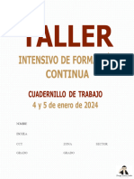 Cuadernillo de Trabajo Taller Intensivo de Formación Continua para Docentes