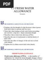 1.3 Fresh Water Allowance 1