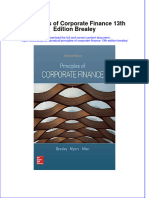 Principles of Corporate Finance 13th Edition Brealey Full Chapter Free