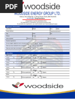 Woodside Energy Application Form