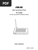 ASUS WL320gE Manual