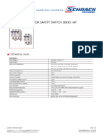 Data Sheet: Motor Safety Switch Series MP