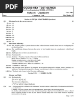 First Term Exam Chemistry Answer Key