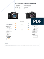 Sony Alpha A7R III Vs Fujifilm X-S20b