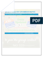 Basic English Grammar Notes MP