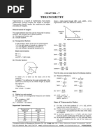 Quantitative Chapter 7 - Trigonometry