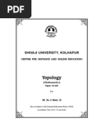 M. Sc. I Sem. II Topology All