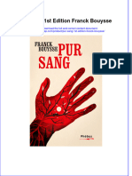 Pur Sang 1st Edition Franck Bouysse Full Chapter Free