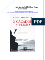 O Caçador Do Verão 1st Edition Hugo Gonçalves Full Chapter Free