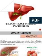 Biliary Tract Diseases in Children 2021