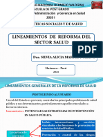 Lineamientos de Reforma Sector Salud