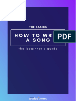 How To Write A Song The Beginners Guide