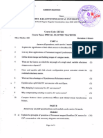 Eet426 Special Electrical Machines, June 2023