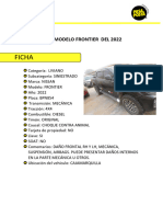 Ficha Técnica: Nissan Modelo Frontier Del 2022