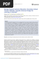 Div Class Title Moving Towards Inclusive Education Secondary School Teacher Attitudes Towards Universal Design For Learning in Australia Div