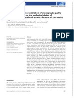 Marine Ecology - 2012 - Curiel - Applicability and Intercalibration of Macrophyte Quality Indices To Characterise The