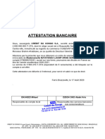 Attestation Bancaire