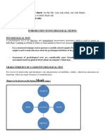 Introduction To Psychological Testing