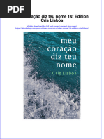 Meu Coração Diz Teu Nome 1st Edition Cris Lisbôa Full Chapter Free