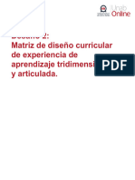 Desafío 2 Matriz de Diseño Curricular