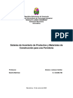 Proyecto Base de Datos (Ferreteria) Capitulos I y II