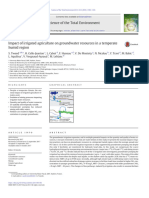 Impact of Irrigated Agriculture On Groundwater Reso - 2018 - Science of The Tota