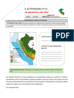 Ficha N01 - Division Geografica Del Peru - 5to Grado