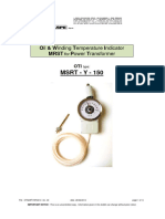 MSRT - Y - 150: Oil & Winding Temperature Indicator MRST Power Transformer