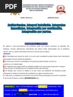 Antiderivadas. Integral Indefinida. Integrales Inmediatas. Integración Por Sustitución. Integración Por Partes