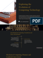 Exploring The Evolution of Computing Technology