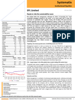 Systematix Sees 33% UPSIDE in EPL Limited Ready To Ride The Sustainability